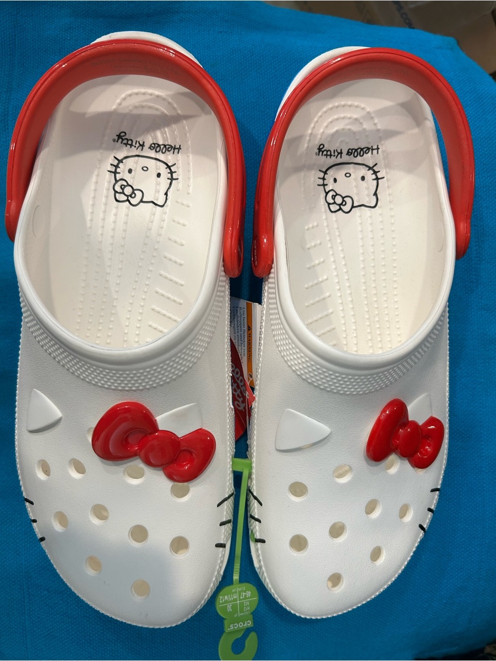 NEW Crocs x Hello Kitty 50th Anniversary Classic Clogs β Size Menβs 10/Women 12